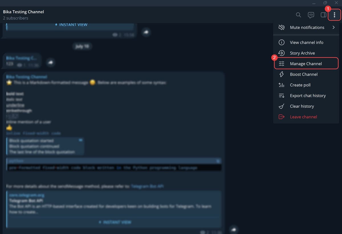 Telegram Bot Send Messages to Channels & Groups | Bika.ai Automation ...