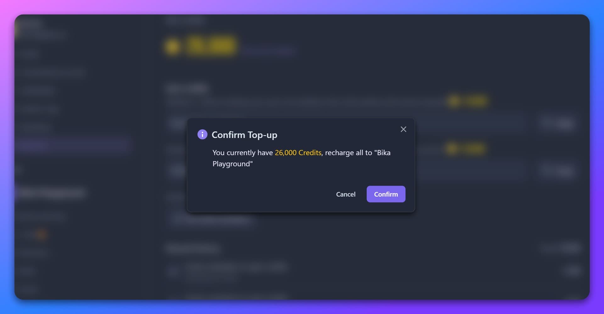 Personal Credits Overview
