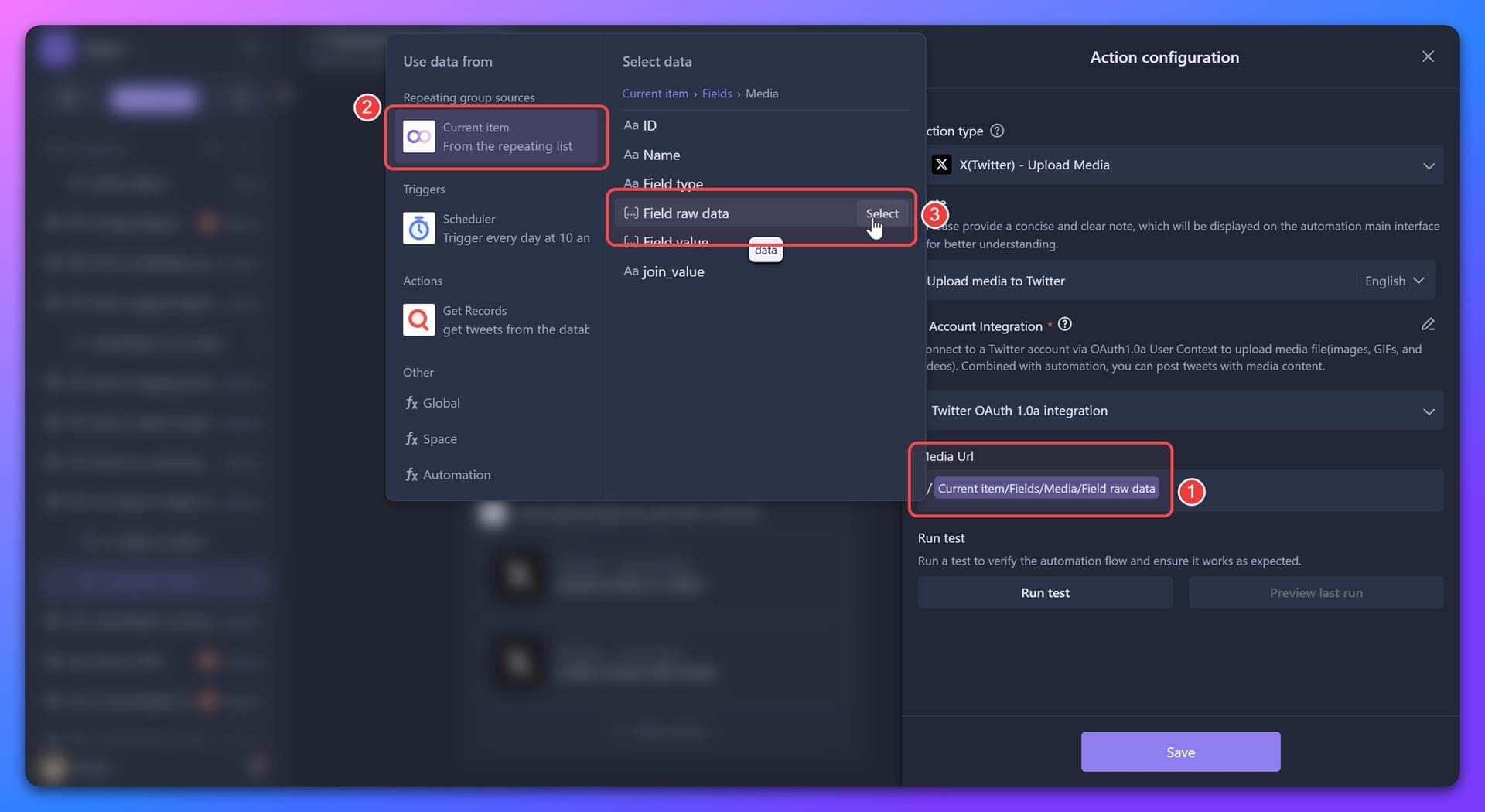 Variable selection example