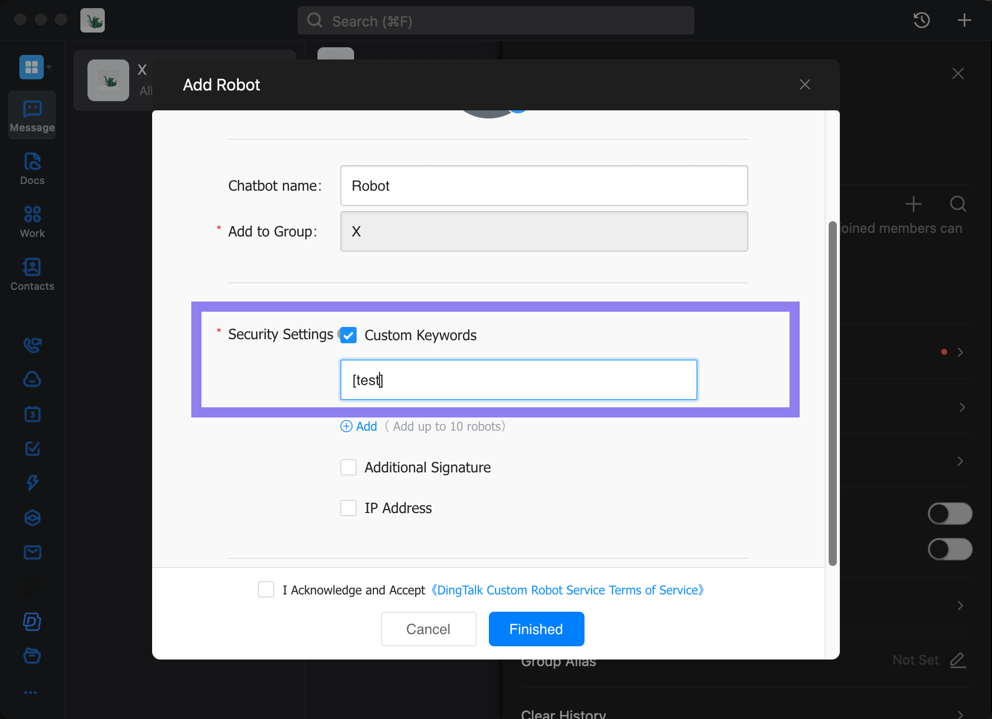 Configure Security Settings