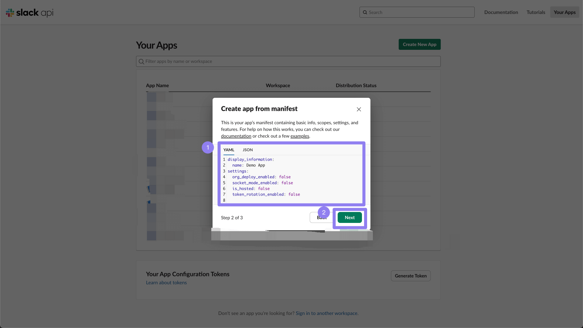 Configure basic information