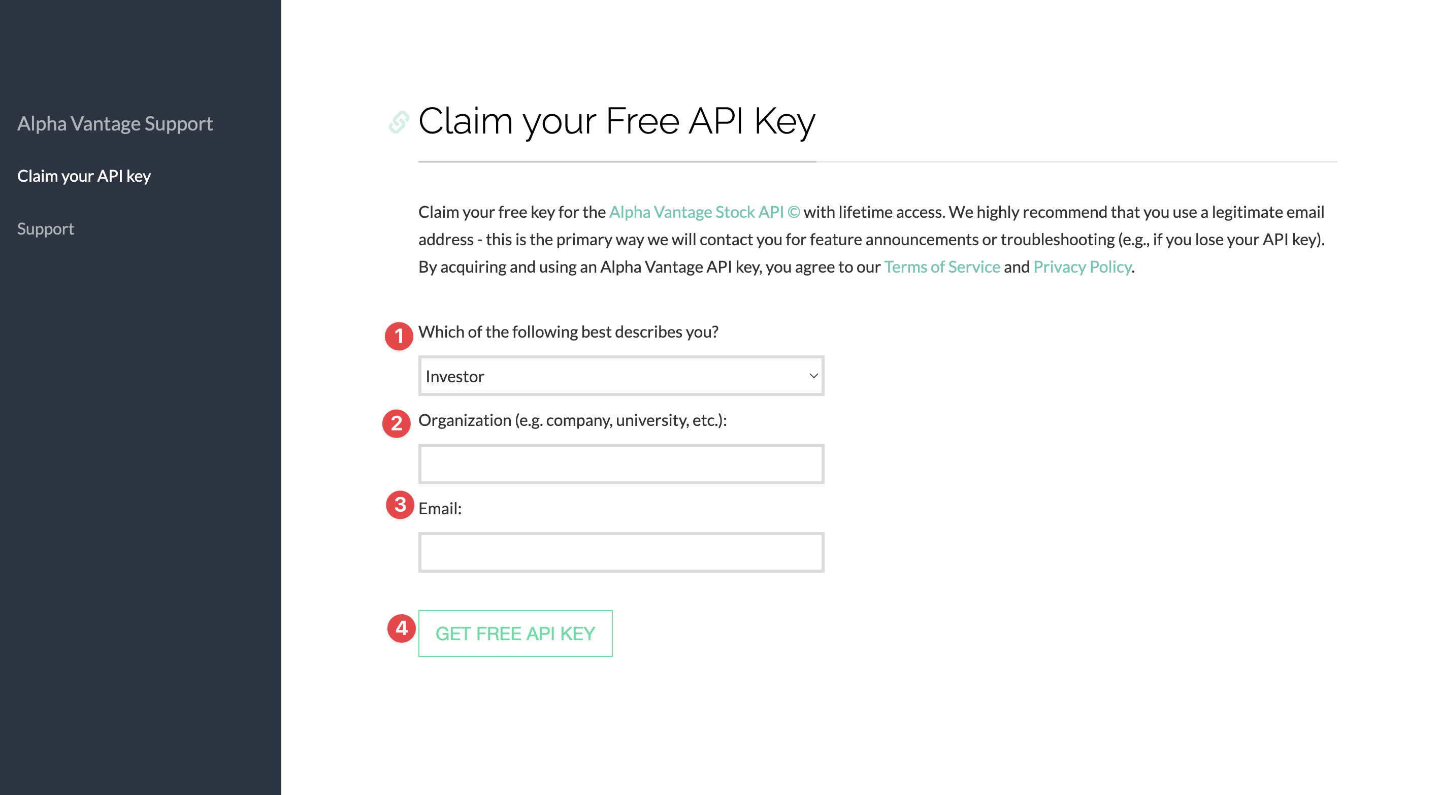 Get API Key